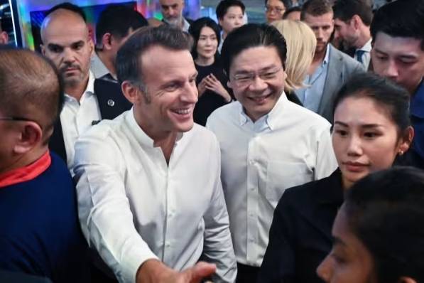 皇冠信用网足球代理_马克龙在香会呼吁亚欧国家组建“新联盟”皇冠信用网足球代理，“不能选边站”